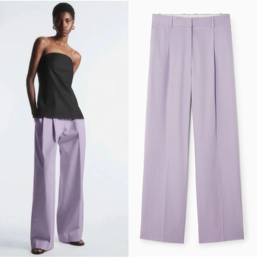COS Wide-Leg Trousers in Lilac